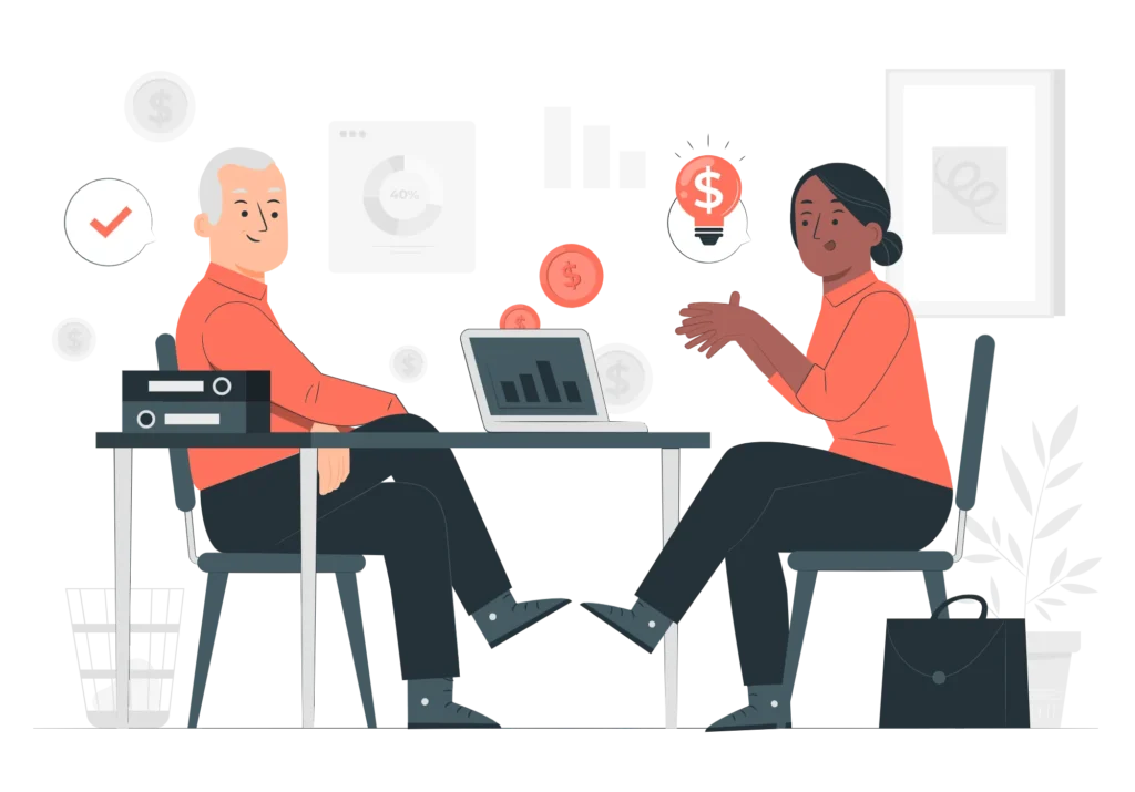 Consultative sales strategy illustration for digital marketing agency in Delhi